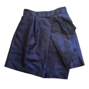 Banana republic metallic blue skirt